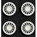 Tapacubos Integrale 15,8mm White (comp. Scaleauto)