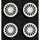 Tapacubos Multirradio 16,6mm White Sloting Plus