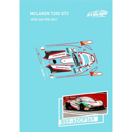 Calcas MCLAREN 720S Jota 24h Spa 2021 Sideways
