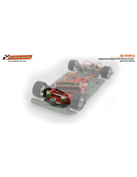 Imanes Neodimio 5 x 1,5 x 2,2mm para Suspension Magnética - Soft (verde)