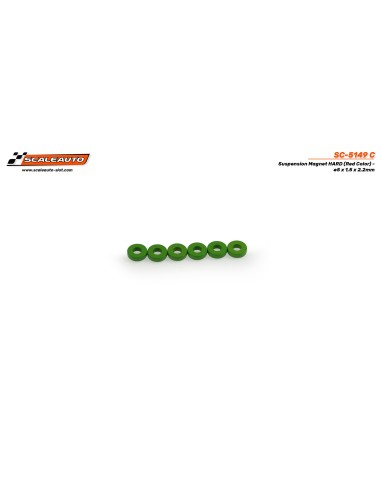 Imanes Neodimio 5 x 1,5 x 2,2mm para Suspension Magnética - Soft (verde)