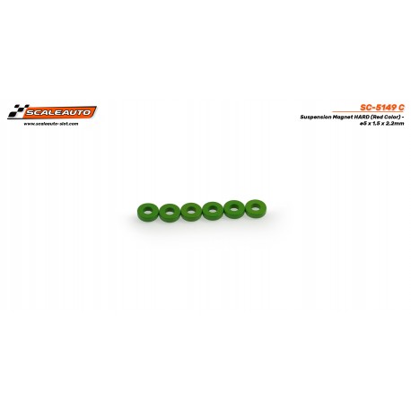 Imanes Neodimio 5 x 1,5 x 2,2mm para Suspension Magnética - Soft (verde)