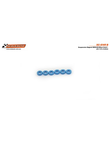 Imanes Neodimio ø5 x 1,5 x 2,2mm para Suspension Magnética - Medium (azul)