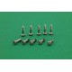 Tornillo basculante 2x8 rosca plástico x10