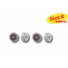 Llanta PRO Plástico 17x10x0,5mm Negras 0,85gr. (Nueva SIW17310005P)