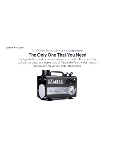 Aerografo Gaahleri gravedad GHAD-39 con agujade 0.35 y 0.5mm