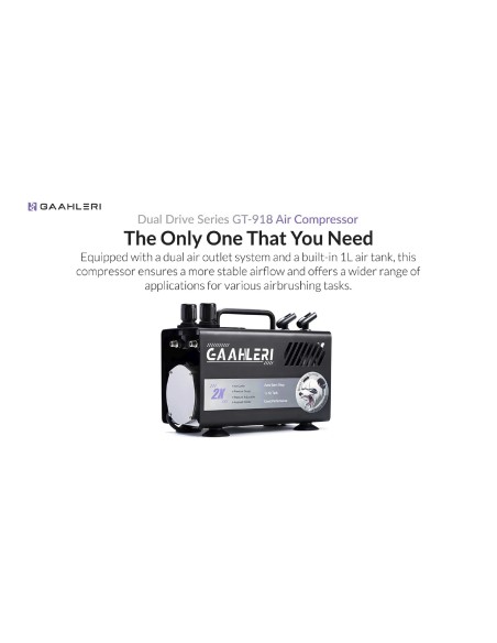 Aerografo Gaahleri gravedad GHAD-39 con agujade 0.35 y 0.5mm