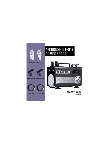 Aerografo Gaahleri gravedad GHAD-39 con agujade 0.35 y 0.5mm