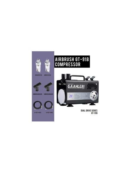 Aerografo Gaahleri gravedad GHAD-39 con agujade 0.35 y 0.5mm