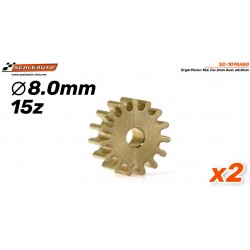 SC-1093A60 - Piñón 10d. Laton ø6,0mm para eje de 2mm.