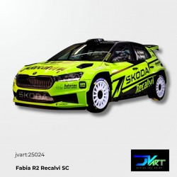 Calcas al agua para Scoda Fabia Asturias Scaleauto 1/32