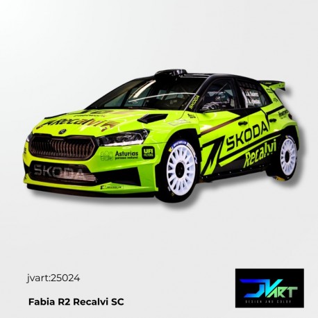 Calcas al agua para Scoda Fabia Asturias Scaleauto 1/32