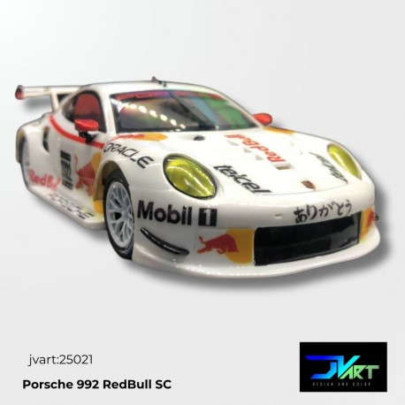 Calcas al agua para Posche 992 RedBull Scaleauto 1/32