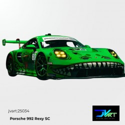 Calcas al agua para Posche 992 Rexy Scaleauto 1/32