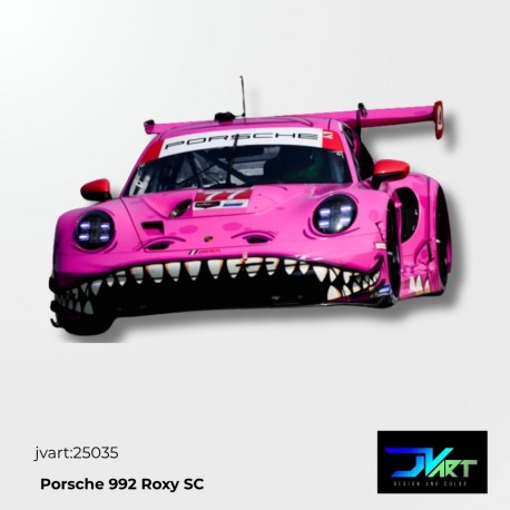 Calcas al agua para Posche 992 Roxy Scaleauto 1/32