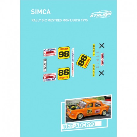 Simca Rally Gr 2Mestres Montjuic 1975
