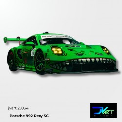 Calcas al agua para Posche 992 Rexy Scaleauto 1/32