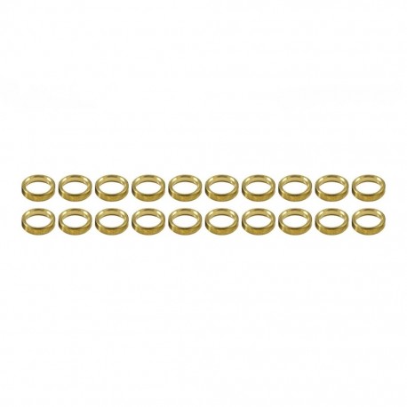 Separadores Eje de 3mm. en laton 1,5mm