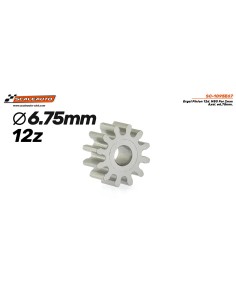Scaleauto  SC-1095E67  Piñón 12d. Ergal . ø6,75mm para eje de 2mm