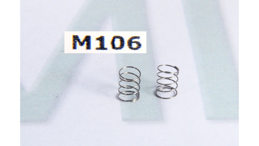 2 muelles suspension pequeños 5mm x 3,7 Ø mm