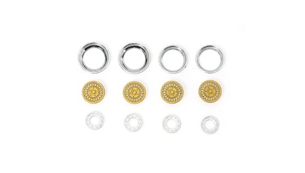 Tapacubos Tipo BBS Oro con Aro Cónico