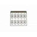 Separador acero inox 0,2mm para guia 1/32 (x20)